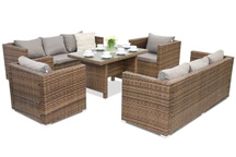 Mobili da giardino in technorattan Roma Apetito 8 Garden Point marrone