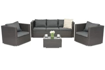 Mobili da giardino in technorattan Roma Coffee 5 Garden Point antracite