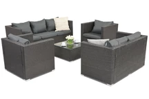 Mobili da giardino in technorattan Roma Coffee 7 Garden Point antracite