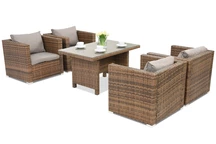 Mobili da giardino in technorattan Roma Premium 4 Garden Point marrone