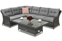 Mobili da giardino in technorattan Toledo Comida 5 Lift Garden Point antracite