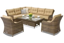 Mobili da giardino in technorattan Toledo Comida 7 Lift Garden Point marrone