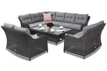 Mobili da giardino in technorattan Toledo Comida 9 Lift Garden Point antracite