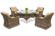 Mobili da giardino in technorattan Toledo Victoria 4 Garden Point marrone