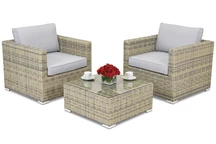 Mobili da giardino in technorattan Venice Terrace Garden Point grigio