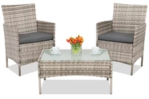 Mobili da giardino in tecnorattan Calabria Premium Terrace Garden Point grigio