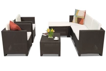 Mobili da salotto in technorattan Colorado Relax Corner 6 marrone Bica