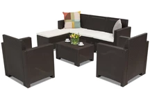 Mobili da salotto in technorattan Nebraska Relax Corner 6 marrone Bica