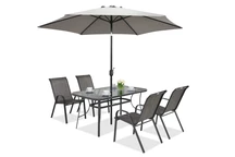 Ombrellone da giardino Perugia ∅3m Garden Point grigio