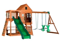 Parco giochi in legno con casetta Pacifico