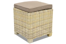 Pouf in tecnorattan esclusivo Bristol Garden Point beige