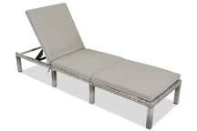Sdraio Atlanta di Garden Point in tecnorattan grigio