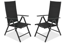 Set di sedie in alluminio Verona Garden Point - 2 pezzi nero