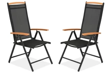 Set di sedie in alluminio Verona Wood Garden Point - 2 pezzi
