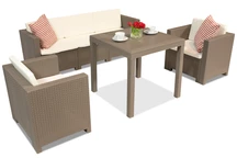 Set in technorattan Colorado Dallas Apetito 5 cappuccino Bica