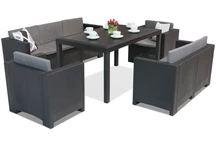 Set in technorattan da giardino Colorado Apetito 7 Antracite Bica