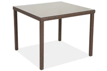 Tavolo in polyrattan marrone 90x90 Milan Garden Point