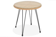 Tavolino Malta Garden Point in acciaio beige