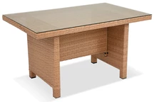 Grande tavolo da giardino in tecnorattan Parma Garden Point beige