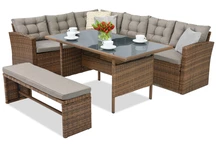 Mobili da giardino in rattan sintetico Latina Garden Point marrone