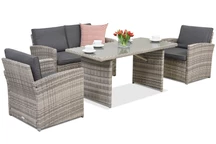 Mobili da giardino Monaco Apetito 4 Garden Point grigio chiaro