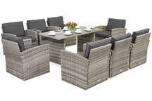 Mobili da giardino Monaco Premium 8 Garden Point grigio chiaro