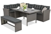 Mobili da giardino in rattan sintetico Latina Garden Point antracite