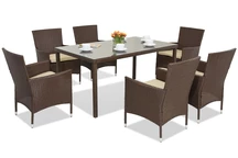 Mobili da giardino in technorattan Milan/Grenada 6 Garden Point marrone