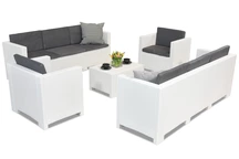 Mobili in technorattan Colorado Coffee 8 bianco Bica