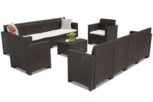 Mobili in technorattan Nebraska Coffee Max 10 marrone Bica