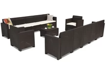 Mobili in technorattan Nebraska Coffee Max 12 marrone Bica
