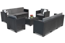 Set di mobili in technorattan Colorado Coffee 8 antracite Bica