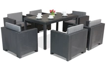 Set in technorattan Colorado Premium 6 antracite Bica