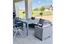 Colorado Apetito Max 6 set in polyrattan Bica grigio