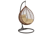 Poltrona sospesa Durango Garden Point marrone con struttura