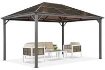 Gazebo da giardino Milos 3x3 Garden Point grigio