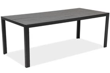 Grande tavolo da giardino in alluminio e polywood Verona Garden Point nero