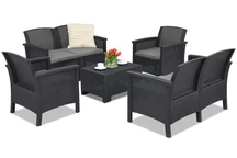Mobili in rattan Venezia Coffee 6 antracite Bica