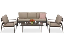 Mobili da giardino moderni in metallo Vigo Garden Point marrone