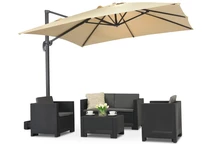 Ombrellone da giardino beige Siena 3x3m Garden Point
