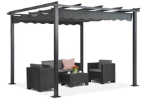 Pergola autoportante per terrazza Tenerife 3 x 3 m grigio Garden Point