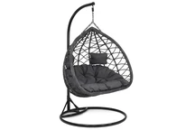 Poltroncina sospesa per giardino El Salvador con struttura Garden Point antracite