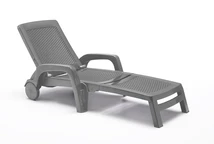 Sdraio Bahama di Bica in tecnorattan grigio
