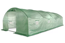 Serra a tunnel con struttura di metallo 4x6m Garden Point verde