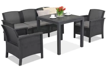 Set Technorattan Venezia Dallas Apetito 5 antracite Bica