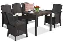Set in rattan Lido Dallas Apetito 5 Bica marrone