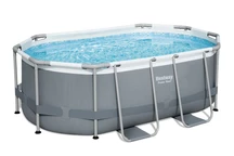 Piscina a cremagliera con pompa, copertura e scaletta Power Steel 305 x 200 x 84 cm Bestway 5614A