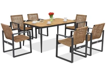 Mobili in alluminio Padova per 6 persone Garden Point