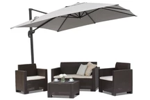 Ombrellone da giardino Siena 2,5x2,5m grigio Garden Point