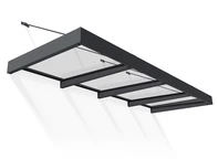 Pensilina in alluminio Sophia XL 1,4 x 3,8 m Palram - Canopia antracite